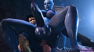Hentai video featuring Liara from Mass and Overwatch