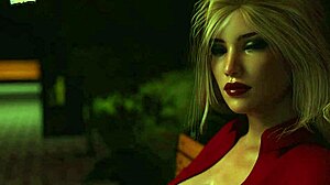Big boobs 3D anime game with commented gameplay