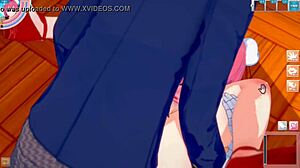 3D anime of big tits bouncing and being fondled