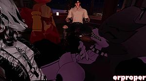 VRChat里Luna被轮奸狂干