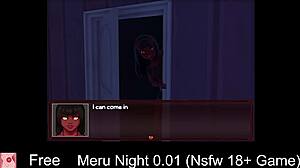 Meru's night of pleasure and anime-like experience