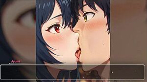 Blurring the Walls: Naughty Couple Confesses Fantasies with French Kissing in Hentai Game Ep 5