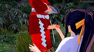 姬岛朱乃蒙眼口交，黑歌轮换，高中DxD NTR疯狂 E9 全电影