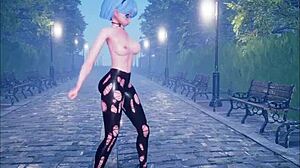 Beautiful anime girl dancing and getting fucked part 2