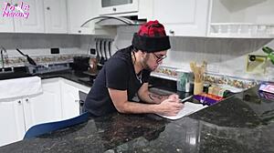 santa's servant brings a quick fuck as your christmas present