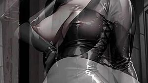 Who Knew an AI-Generated Busty Brunette Could Dominate Film Noir Like This?