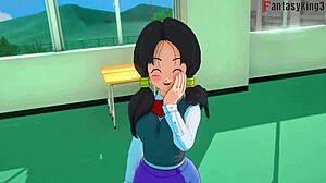 Asian cuties in Dragon Ball Zex get naughty with Gohan