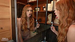 Redhead next door seeks help from daddy figure