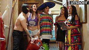 Wild Orgy Fiesta Featuring Natalia Nix, Sophia Leone, Serena Santos, and More!