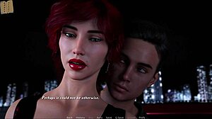 Commented gameplay of anime-style visual novel with big boobed girls