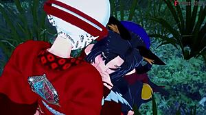 Akeno's wild ride in HSDXD: Oppai and BJ madness