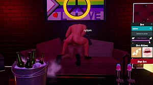 Gay fun at a nightclub with big dick action and ass fucking