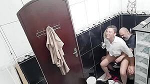 Black bull pays for bar bathroom lesbian action
