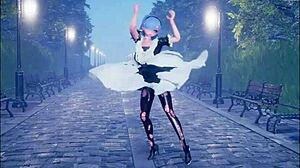 I’m obsessed with this cute anime girl dancing before getting pounded in part 2