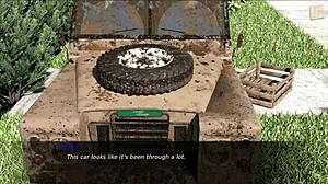 Pine Falls 21: Big boobs 3D porn game with commented gameplay