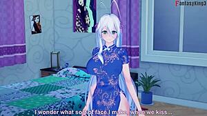 Teacher Rossweisse Kimono Blowjob in Hsdxd Ntr Madness E9