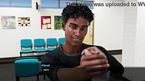 Detailed gameplay of the Sunville MILF adventure in anime style