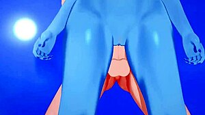 Damn, Lucky Guy Creampies Undyne on Beach in Undertale Hentai Action!