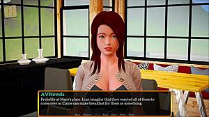 My New Family 519 unfolds with a redhead’s big tits stealing the anime spotlight