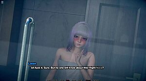 The new teacher in the visual novel gets into some hot water