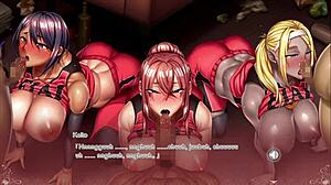 尖叫俱乐部成员在游戏中狂野口交