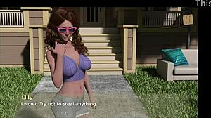 Big boobs bouncing in Pine Falls 43 adult animated game