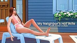 my neighbor's hot wife teases in 3d hentai preview