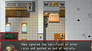 Damn, Harem in Another World Hentai Game Ep 22 Shows Giant Cock Stretching Tiny Petite Princess!