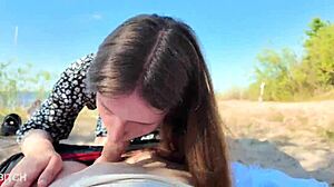 damn, sucking dick at public beach and swallowing cum before swim
