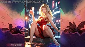 Beautiful anime girls in hot digital action
