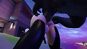 Cartoon porn with big tits and hardcore sex with a monster cock