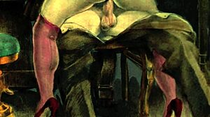 Bold Vintage Erotic Drawings with Retro Flair