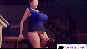 Futa cartoon sex in 60fps adult animated movie