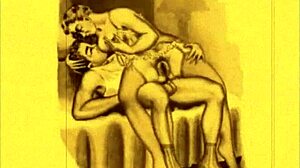 Bold Vintage Erotic Drawings with Retro Flair