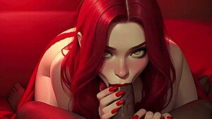 该死！邻居的MILF老婆在POV服装里吸大黑鸡巴