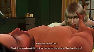 A sneak peek of a 3D animated porn movie based on a manga featuring a cuckold storyline