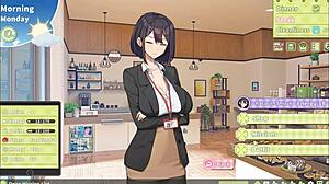Harem game with rough cowgirl action and big tits