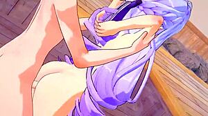 Vivian gets a deep creampie in Zenless Zone Zero hentai. Her huge boobs bounce with every thrust.