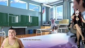 Apocalust ep 13 with big-titted milf in stockings outdoors. What’s she doing in public?