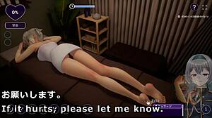 Sensual massage in hotel room