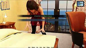 Commented gameplay of Sunshine Love porn game with big tits stars