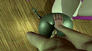 3D animated anime with ballerina and big cock