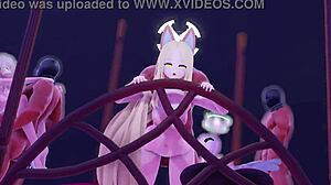 Trinity在3D卡通中裸体，太性感了！🔥