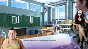 Apocalust ep 13 with big-titted milf in stockings outdoors. What’s she doing in public?