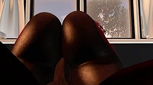 Black man landlord has his way with black woman in Second Life