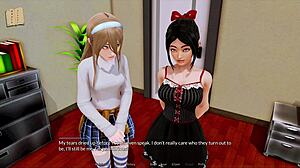 A walkthrough of Harem Hotel, a visual novel with anime-style artwork