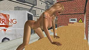 animated 3d porn with a beautiful big breasted woman using carrot