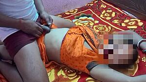Hunk's steamy night with busty bhabhi