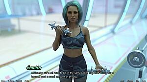 In Stranded in Space 168, military girl with big assets craves action.