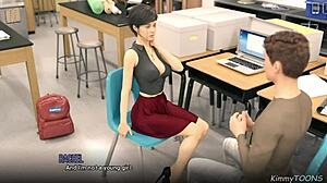 her teacher slipped a buttplug in - kimmytoons